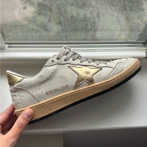 Golden Goose Ball Star Sneakers - Gold Star & Heel Tab